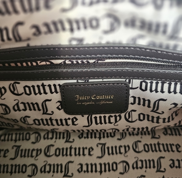 Juicy Couture Diamond Quilted  Light Pink,with the Brown Trimmed, Embrodered. - Picture 6 of 9